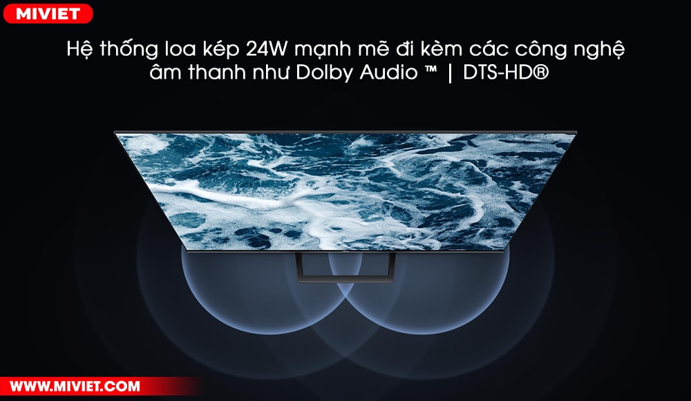 Hệ thống âm thanh đa chiều trên loa kép 24W