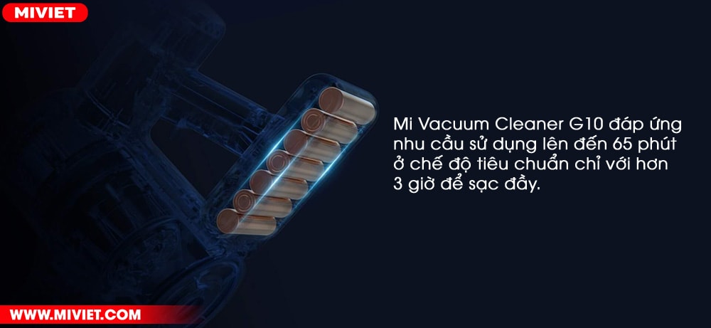 Dung lượng pin 3000mAh sử dụng được đến 65 phút