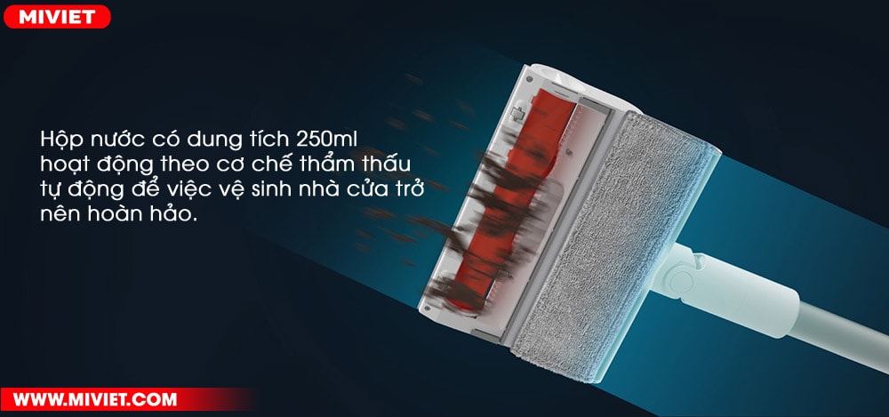 Hộp nước có dung tích 250ml sử dụng để lau sàn