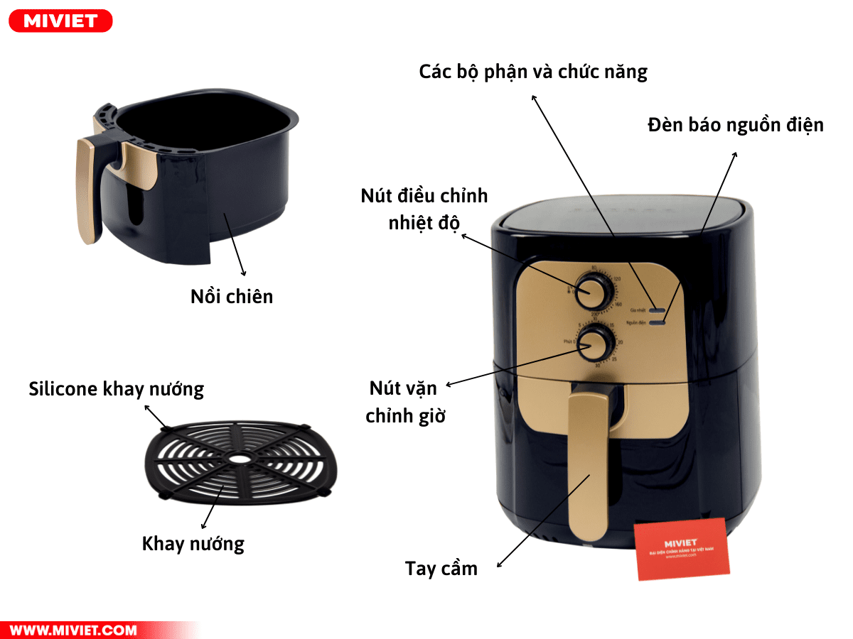 Thiết kế mẫu mã nồi chiên không dầu Joyoung KL55 - VF517