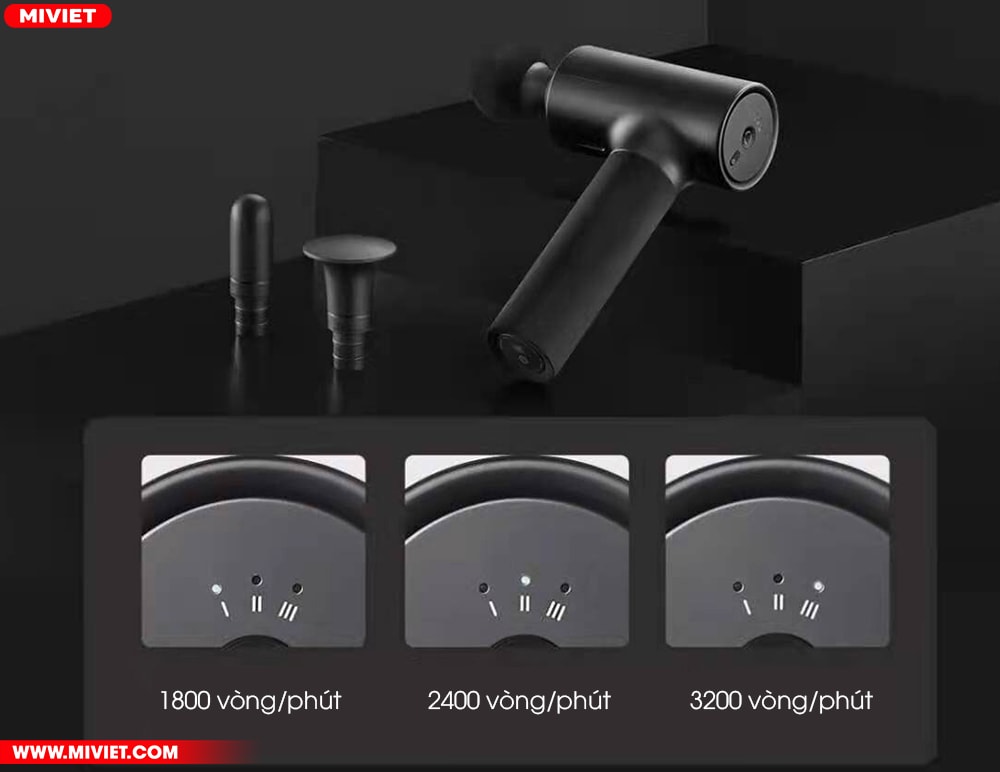 Súng massage Xiaomi Fascial Gun 3 chế độ massage chuyên nghiệp với tần số rung mạnh mẽ