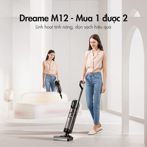 Dreame M12 Combo - Máy hút bụi lau nhà khô và ướt - Best Seller