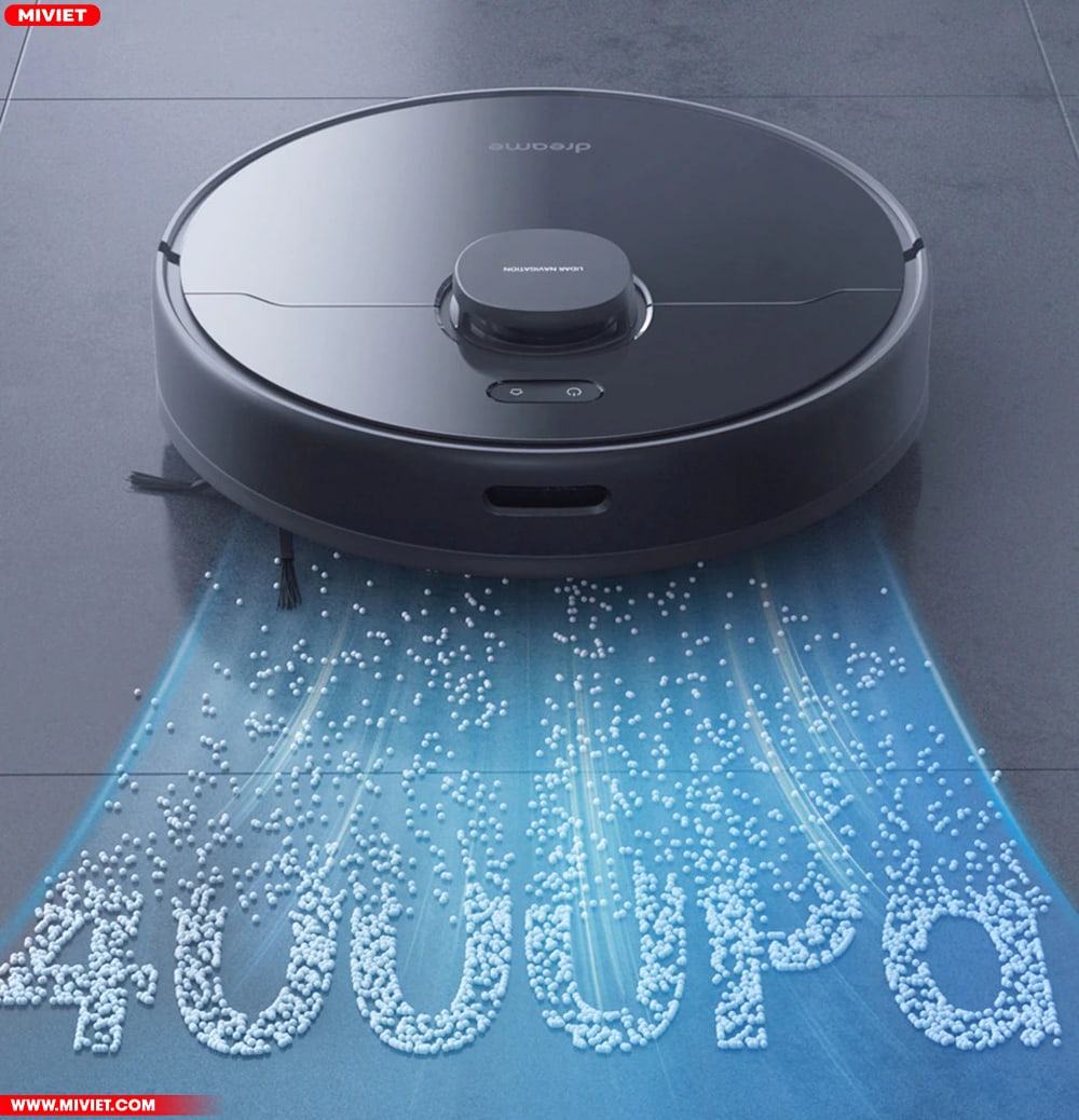 Robot hút bụi lau nhà Dreame D9 Max - Bản Quốc Tế - New Version 2023 Lực hút 4000Pa làm sạch sâu