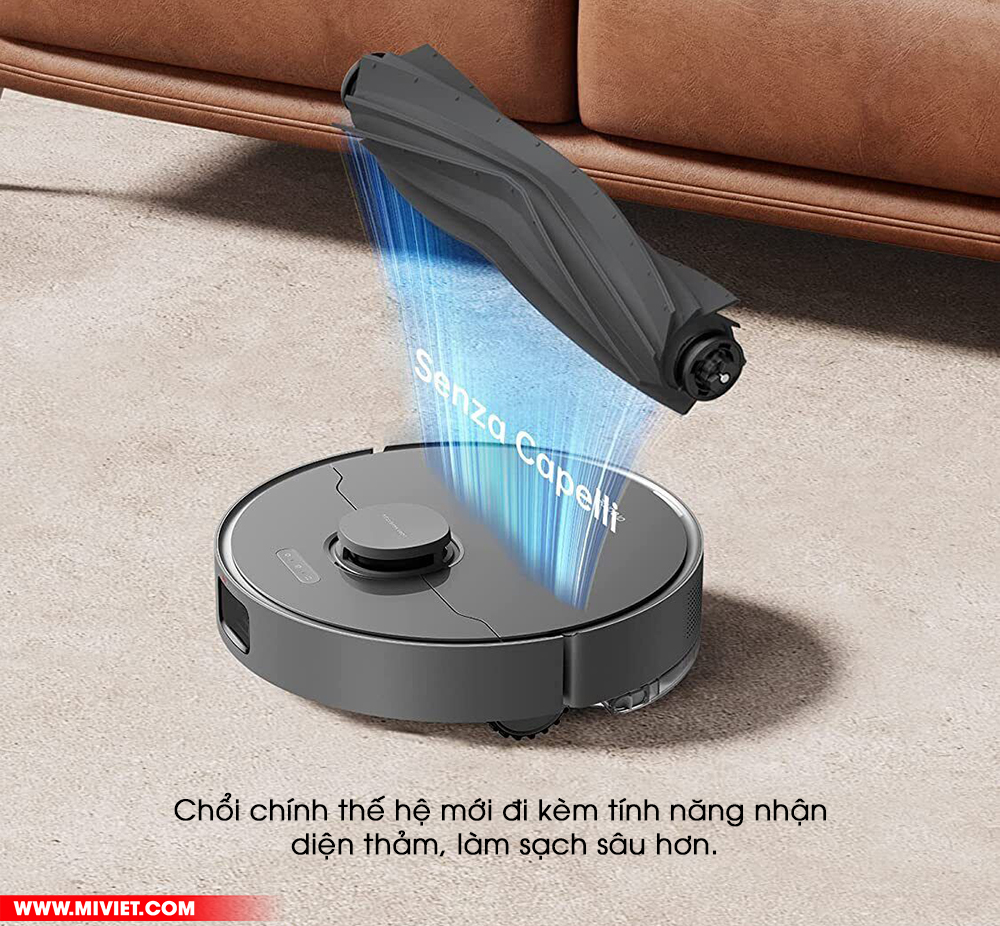 Nhận diện thảm, gia tăng lực hút tự động