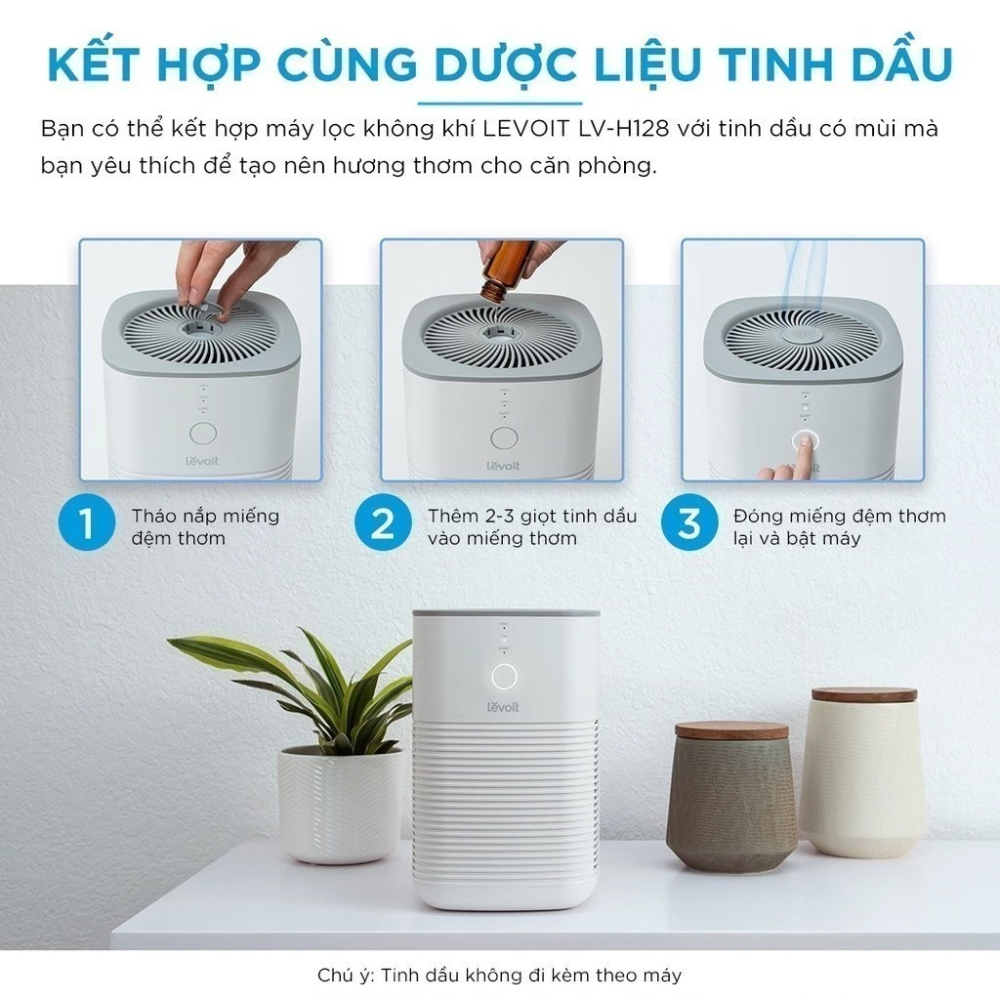 Máy lọc không khí kèm xông tinh dầu Levoit LV-H128 - Top US Brand Purifier - BH 2 năm Máy lọc không khí kèm xông tinh dầu Levoit LV-H128 - Top US Brand Purifier - BH 2 năm - Ảnh 6