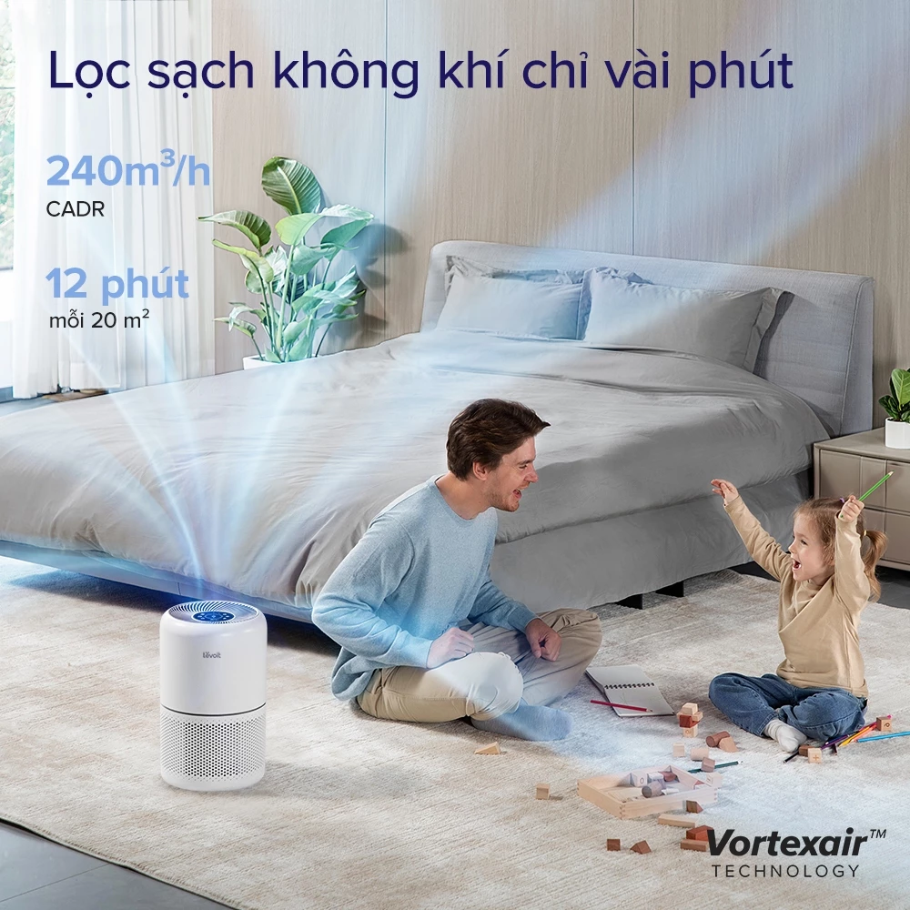 Máy lọc không khí Levoit Core 300S - Top US Brand Purifier - BH 2 Năm Máy lọc không khí Levoit Core 300S - Top US Brand Purifier - BH 2 Năm - Ảnh 10