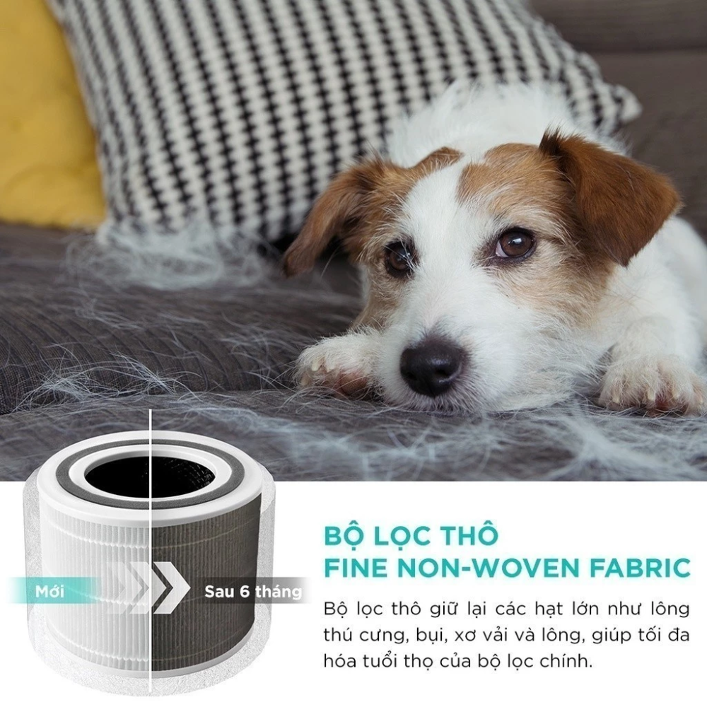 Máy lọc không khí Levoit Core P350 kiêm lọc lông thú cưng, vật nuôi Máy lọc không khí Levoit Core P350 kiêm lọc lông thú cưng, vật nuôi - Ảnh 7