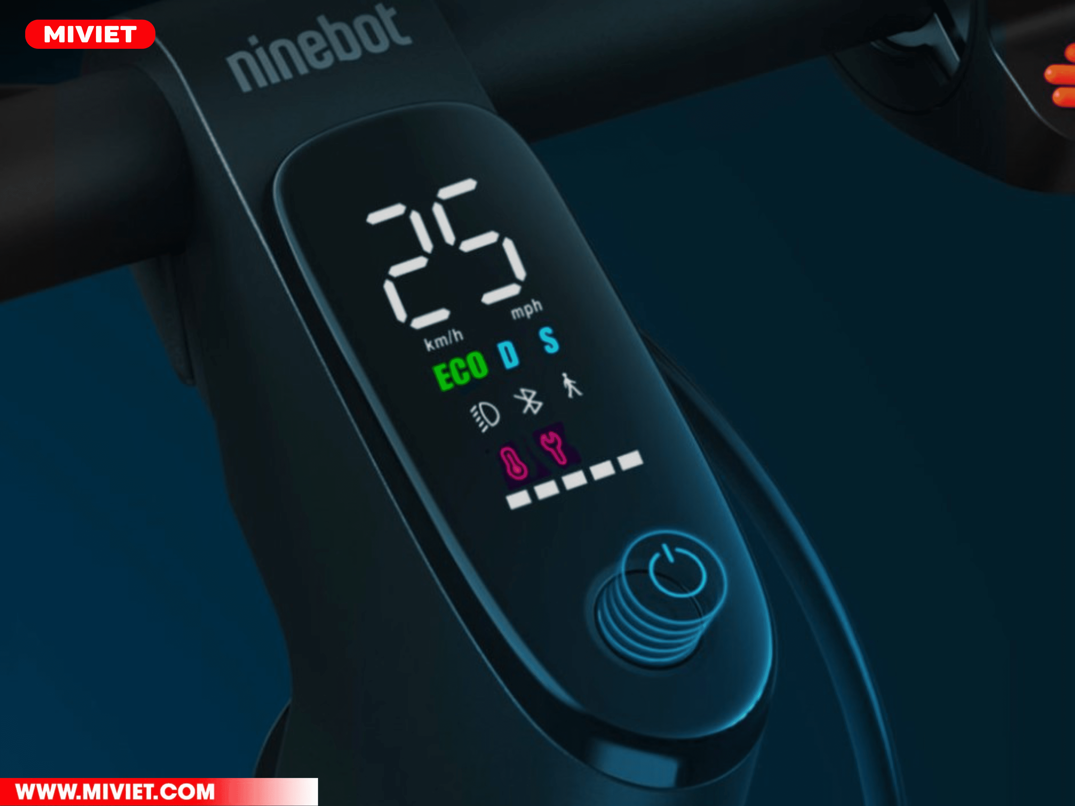 Bảng điều khiển dễ đọc và dễ sử dụng 