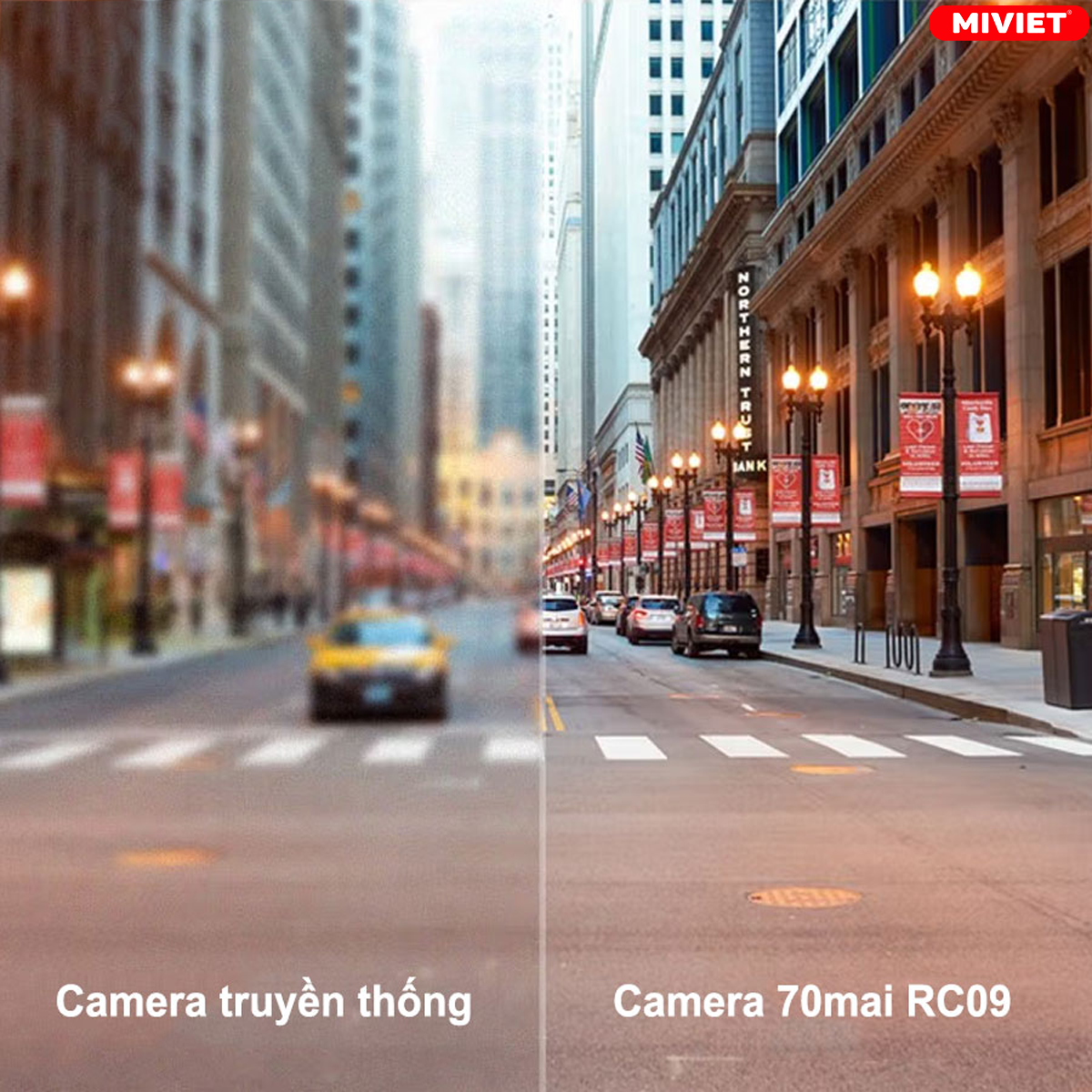 Sự khác biệt giữa camera thường và 70mai Rc09