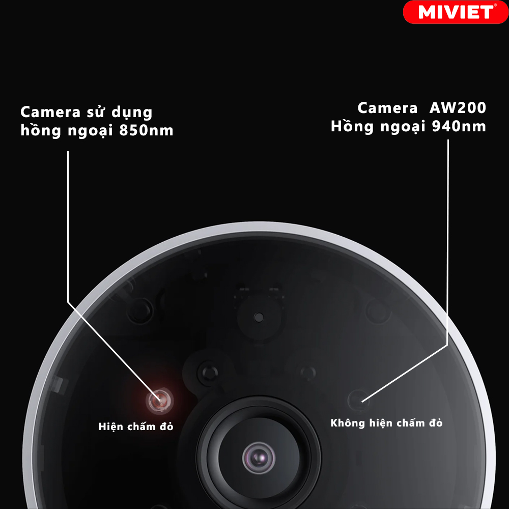 Camera Xiaomi Ngoài Trời AW200 đã nâng tầm khả năng quan sát đêm với hệ thống hồng ngoại 940nm