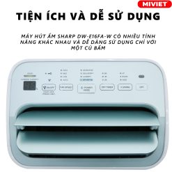 Tiện ích và Tính năng Nổi bật của Máy Hút Ẩm Sharp DW-E16FA-W