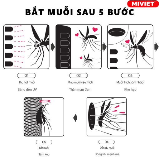 Sử dụng công nghệ thông minh và an toàn để thu hút và bắt giữ muỗi một cách hiệu quả