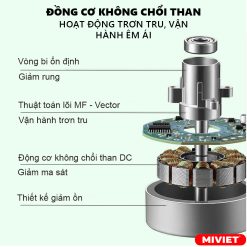 Quạt Không Cánh Xiaomi Keheal A4 - BH 12 Tháng - Chính Hãng Động cơ không chổi than tiên tiến cho phép điều chỉnh linh hoạt 12 cấp độ gió khác nhau