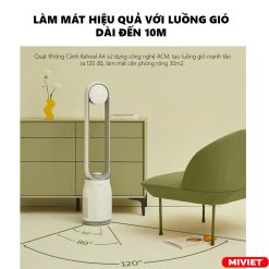 Quạt Không Cánh Xiaomi Keheal A4 - BH 12 Tháng - Chính Hãng Khả năng làm mát rộng giúp tỏa gió khắp căn nhà