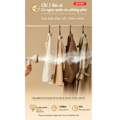 Bàn ủi hơi nước cầm tay đa năng Bear GTJ-A12Z2 - Hàng chính hãng - Tiếng Anh/Việt - BH 18 tháng - Full VAT