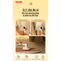 Bàn ủi hơi nước cầm tay đa năng Bear GTJ-A12Z2 - Hàng chính hãng - Tiếng Anh/Việt - BH 18 tháng - Full VAT