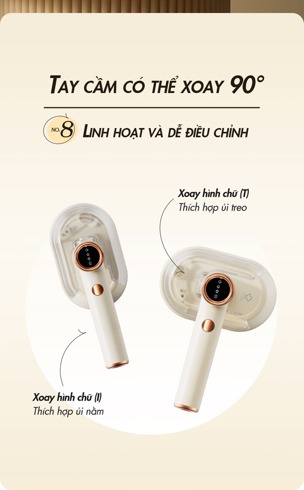 Bàn ủi hơi nước cầm tay đa năng Bear GTJ-A12Z2 - Hàng chính hãng - Tiếng Anh/Việt - BH 18 tháng - Full VAT