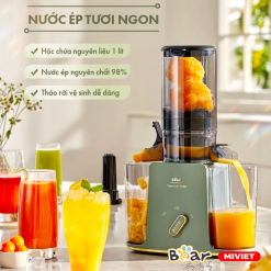 Máy ép chậm đa năng Bear YZJ-D01Y6 - Hàng chính hãng - Tiếng Anh/Việt - BH 18 tháng - Full VAT Máy ép chậm đa năng Bear YZJ-D01Y6 - Hàng chính hãng - Tiếng Anh/Việt - BH 18 tháng - Full VAT