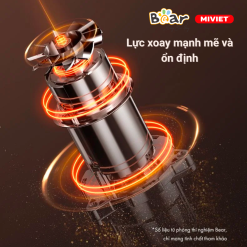 Máy ép chậm đa năng Bear YZJ-D01Y6 - Hàng chính hãng - Tiếng Anh/Việt - BH 18 tháng - Full VAT Máy ép chậm đa năng Bear YZJ-D01Y6 - Hàng chính hãng - Tiếng Anh/Việt - BH 18 tháng - Full VAT