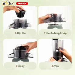 Máy ép chậm đa năng Bear YZJ-D01Y6 - Hàng chính hãng - Tiếng Anh/Việt - BH 18 tháng - Full VAT Máy ép chậm đa năng Bear YZJ-D01Y6 - Hàng chính hãng - Tiếng Anh/Việt - BH 18 tháng - Full VAT