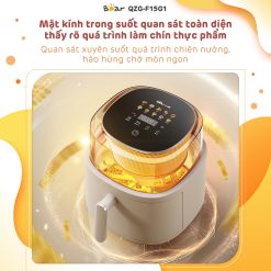 Nồi chiên không dầu Bear QZG-F15G1 - Hàng chính hãng - Tiếng Anh/Việt - BH 18 tháng - Full VAT
