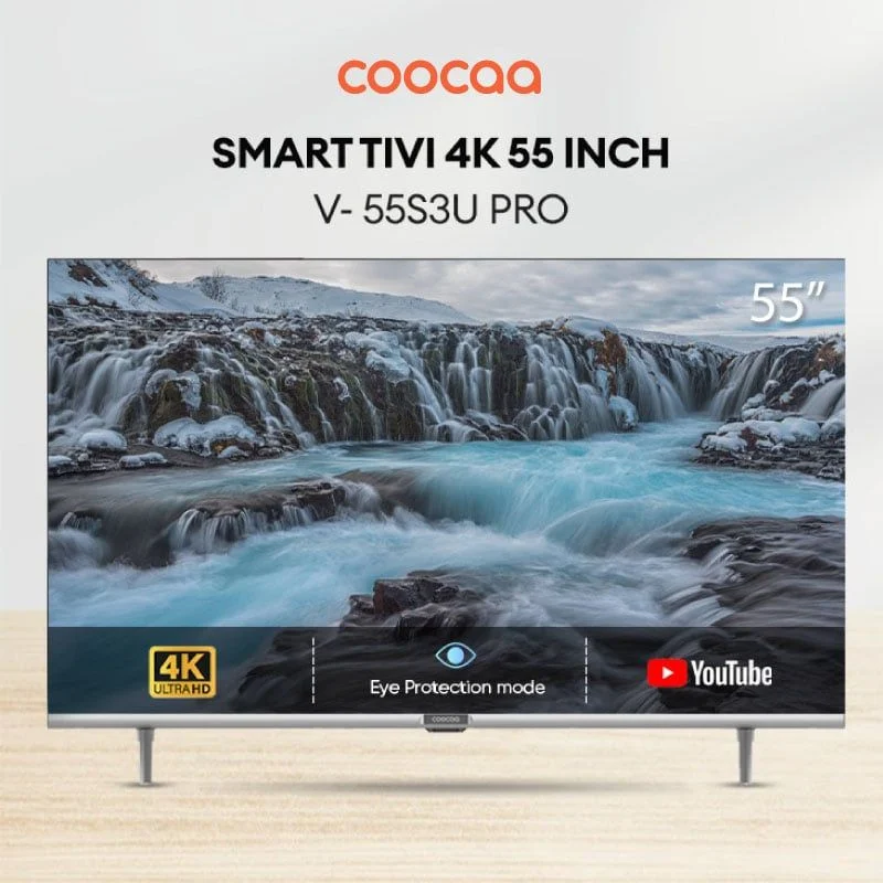 Smart TV Coocaa 55S3U Pro mới ra mắt thuộc thương hiệu CooCaa!