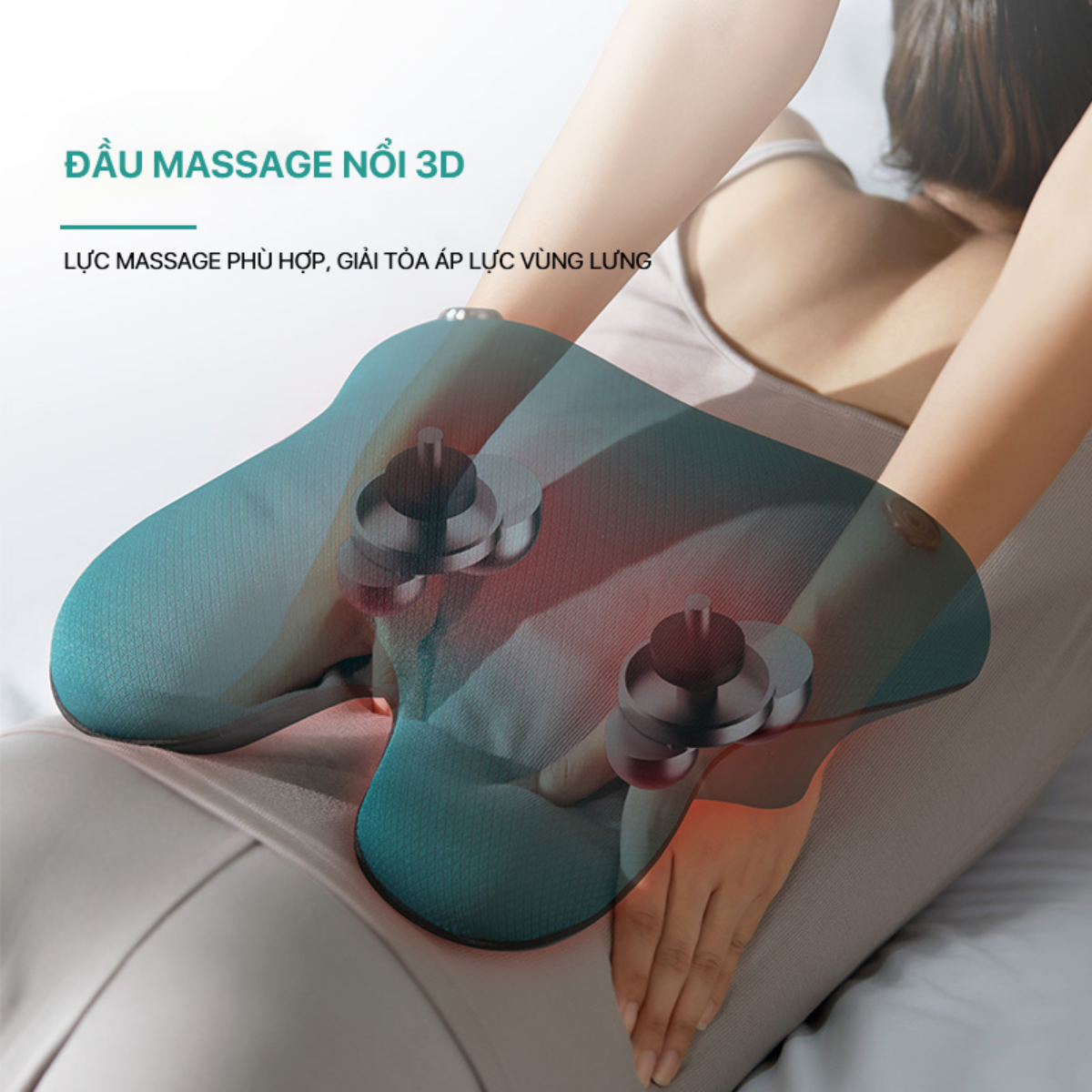 Gối massage đa năng PHILIPS PPM4311 massage nổi 3D