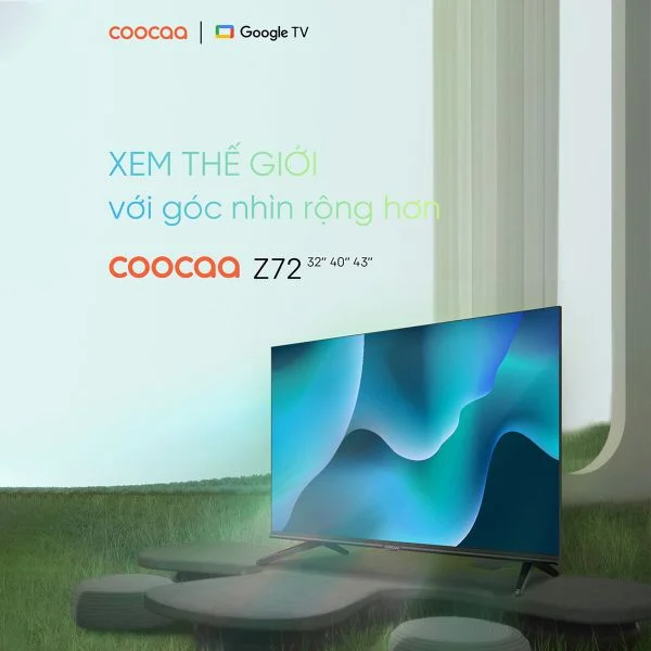 Google Tivi Coocaa 40Z72 Full HD 40 inch - Quốc Tế - Hàng Chính Hãng