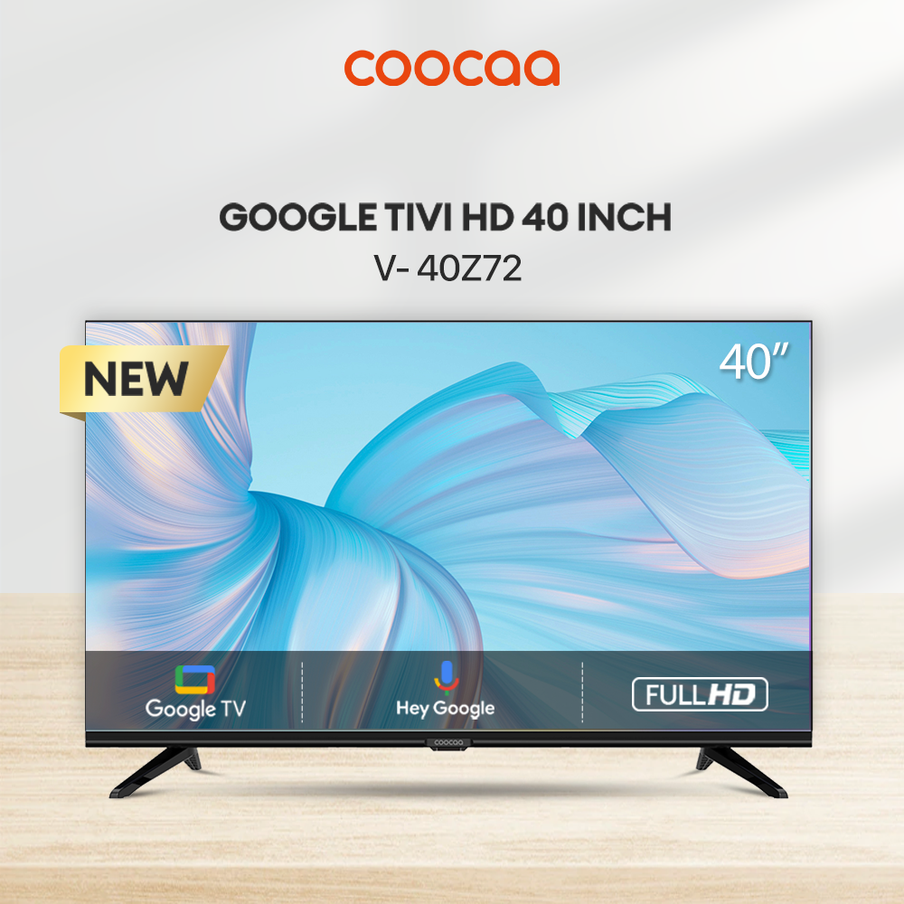 Google Tivi Coocaa 40Z72 Full HD 40 inch - Quốc Tế - Hàng Chính Hãng