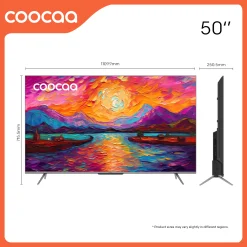 Google Tivi Coocaa 50Y72 Pro 4K 50 inch (Màn hình QLed+) - Quốc Tế - Hàng chính hãng