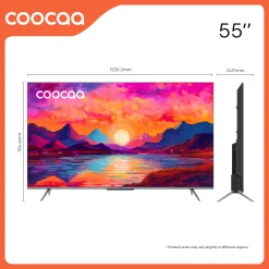 Google Tivi Coocaa 55Y72 Pro 4K QLED 55 inch - Quốc Tế - Hàng Chính Hãng