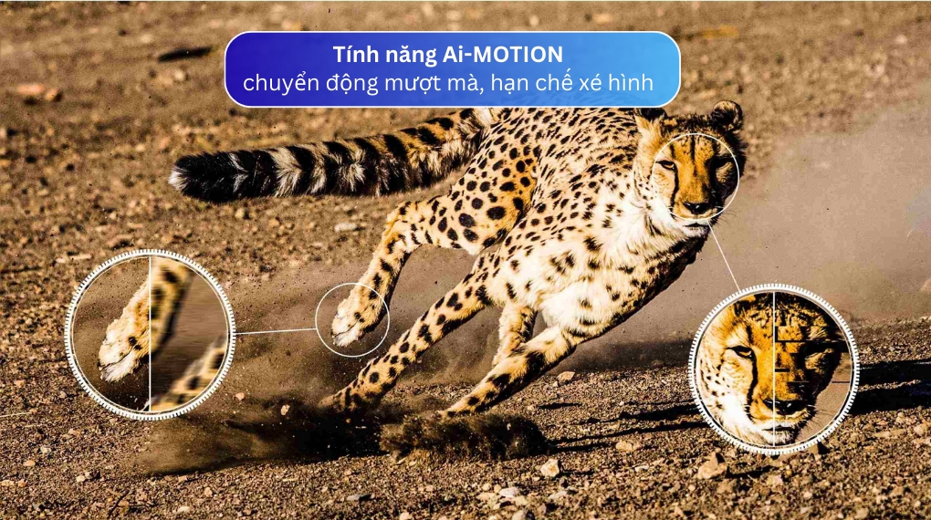 Tính năng AI Motion Google Tivi TCL 98P745 4K 98 inch