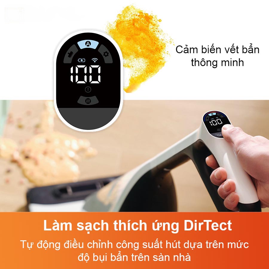 Máy hút bụi lau nhà khô và ướt Roborock Flexi Pro - Kết nối App - Quốc Tế - BH 24 tháng