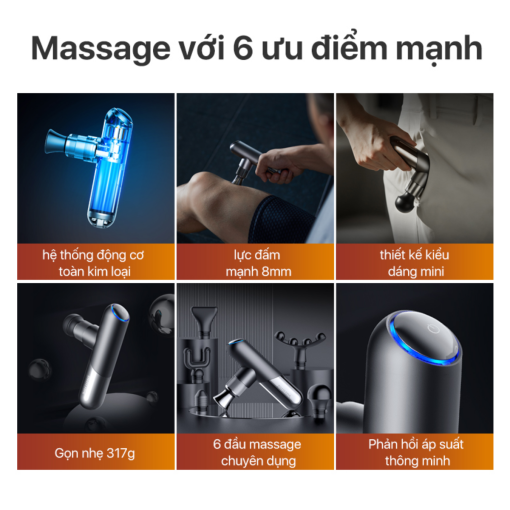 Máy massage cầm tay mini philips 7501 ưu điểm