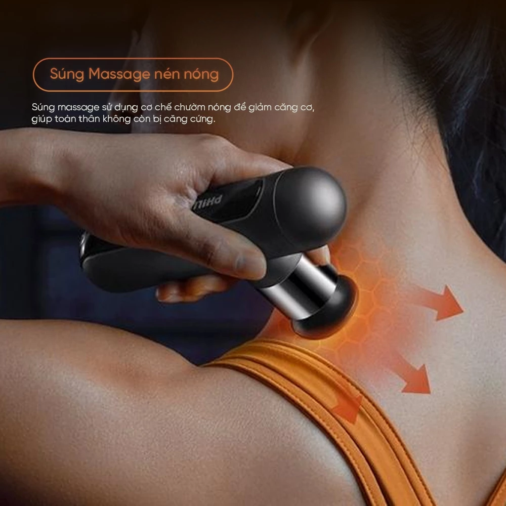 Máy massage cầm tay mini PHILIPS PPM7303 - chính hãng Máy massage cầm tay mini PHILIPS PPM7303 - chính hãng - Ảnh 8