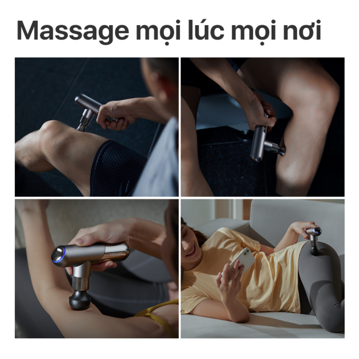 Máy massage cầm tay mini PHILIPS PPM7323 - chính hãng