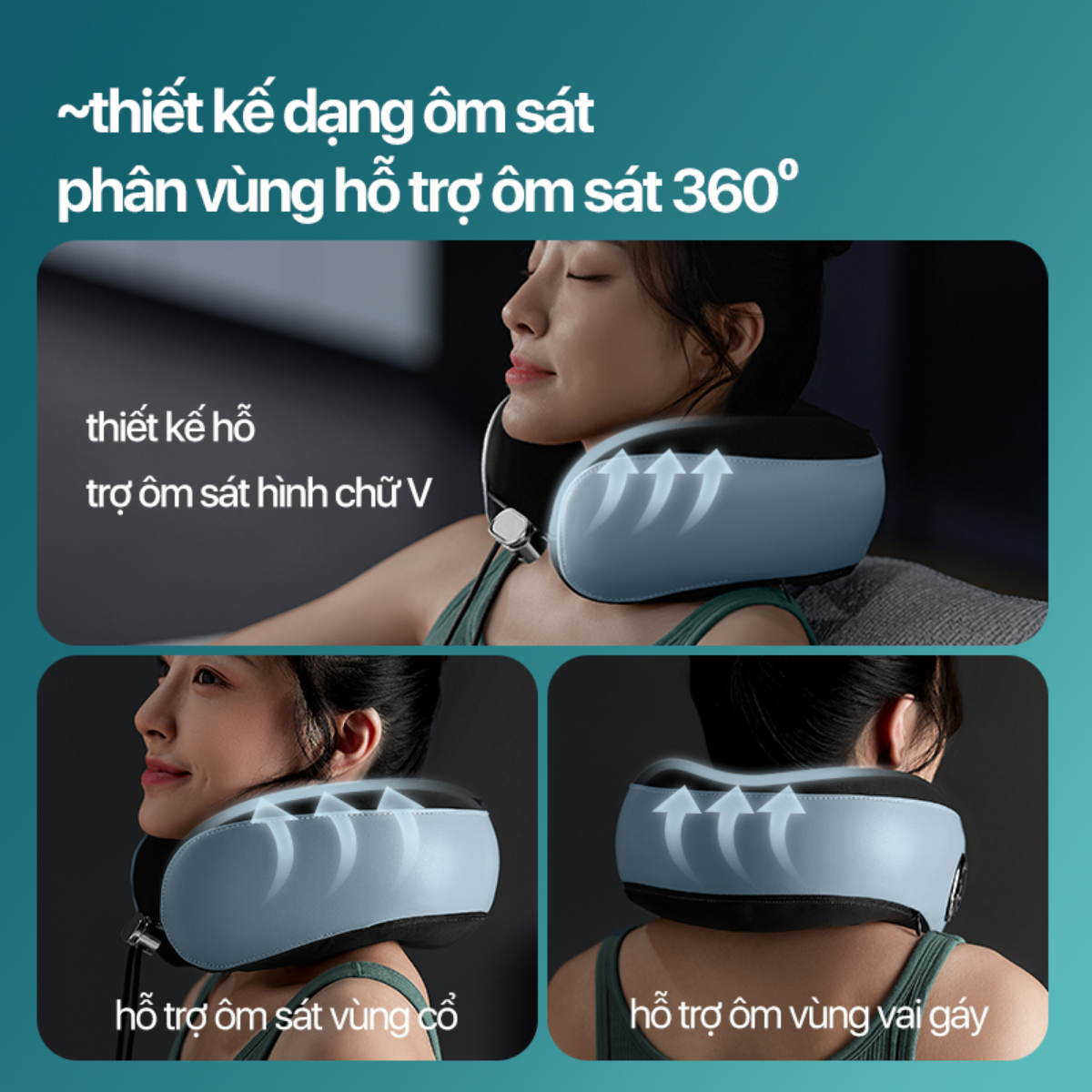 Máy massage cổ vai gáy PHILIPS PPM3304 thiết kế ôm sát