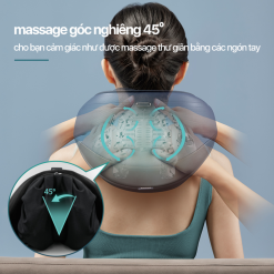 Máy massage cổ vai gáy PHILIPS PPM3521 thiết kế góc nghiêng 45 độ