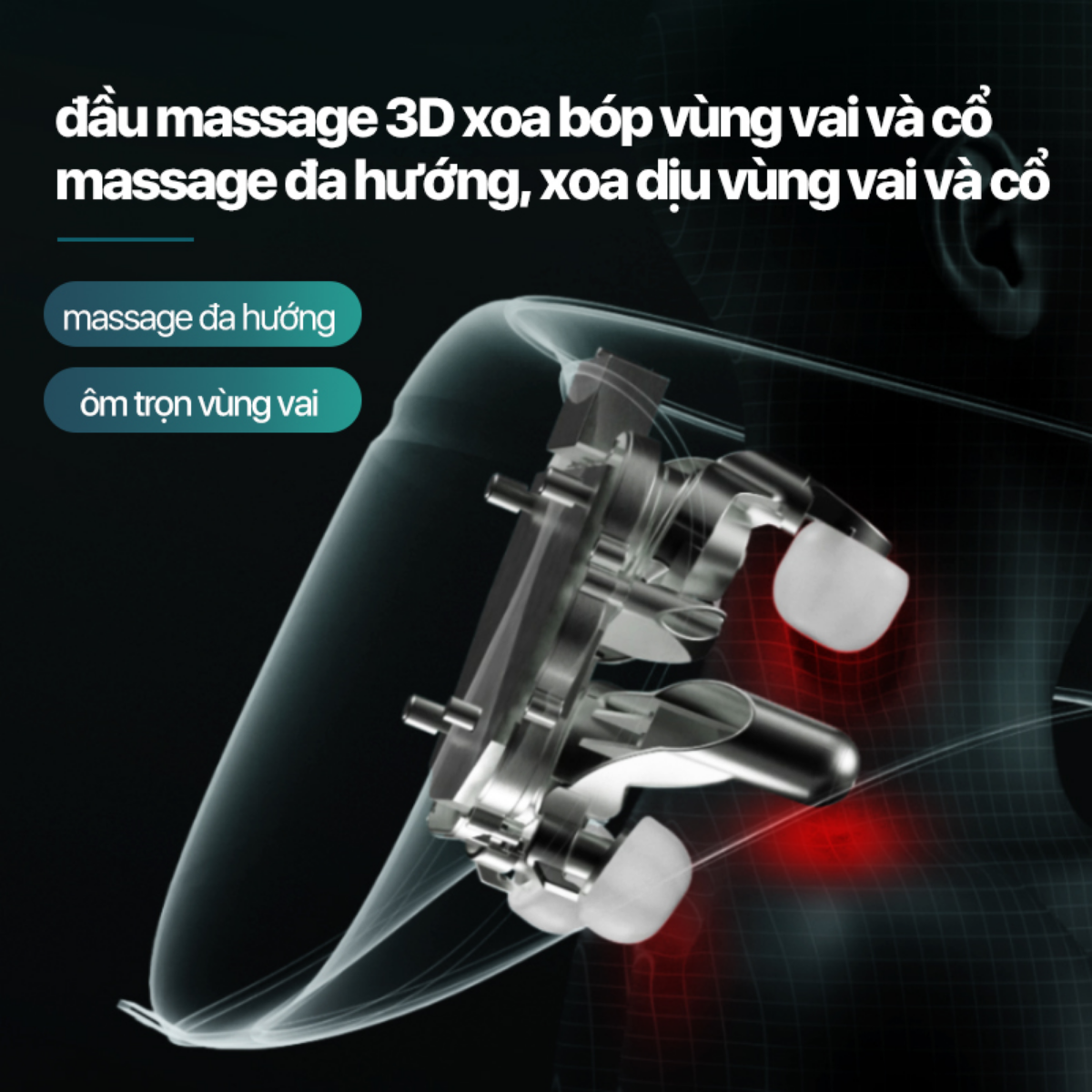 Đầu massage 3D massage cổ vai gáy PHILIPS PPM3521
