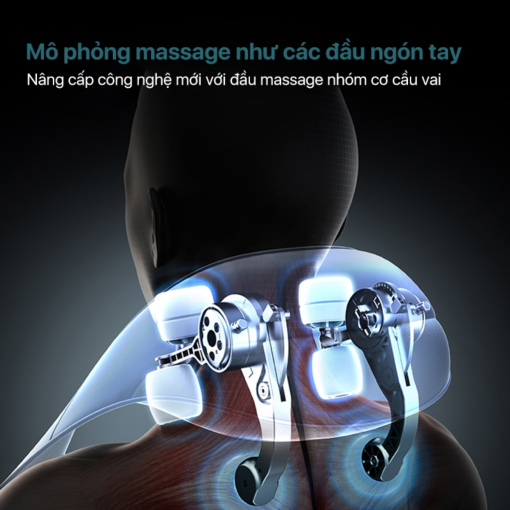 Máy massage cổ vai gáy PHILIPS PPM3522 mô phỏng các đầu ngon tay