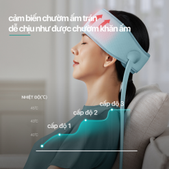 Cảm biến chườm ấm 3 cấp độ của máy massage đầu PHILIPS PPM1321