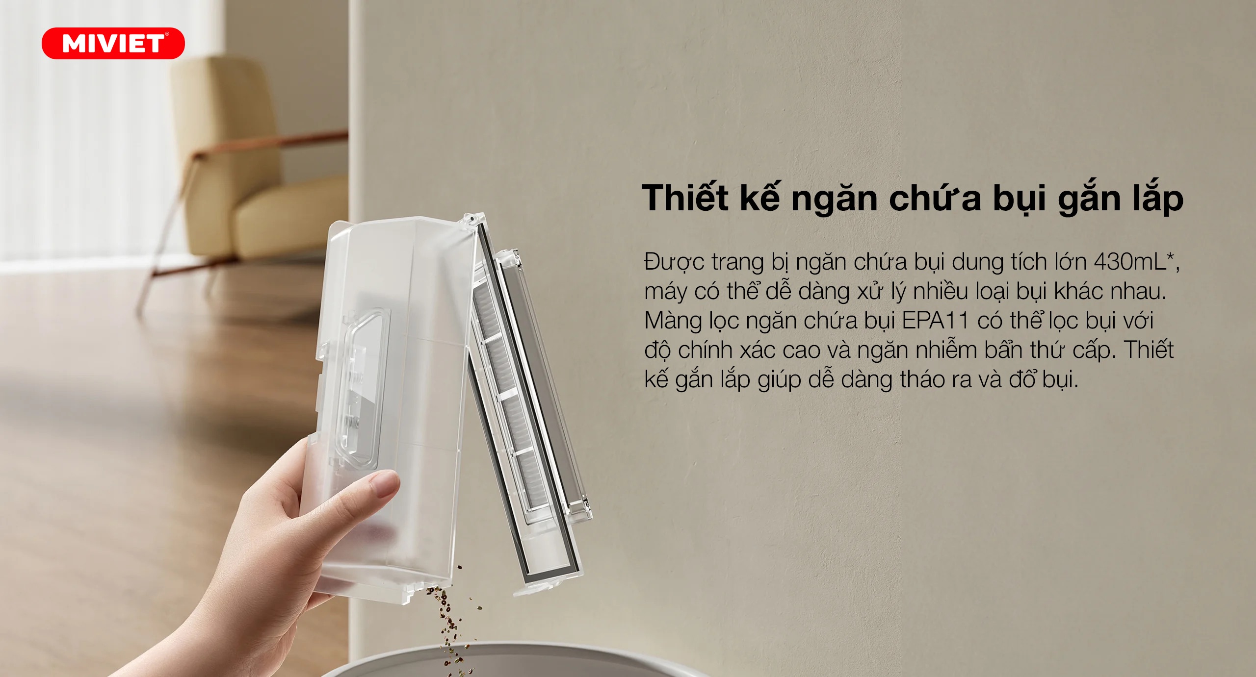 Robot hút bụi lau nhà Xiaomi Vacuum X20 - Bản Quốc Tế - BH 12 tháng