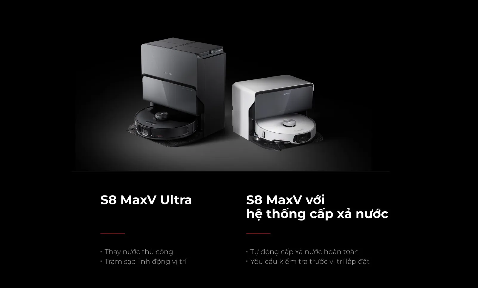 Robot lau nhà hút bụi Roborock S8 MaxV Ultra