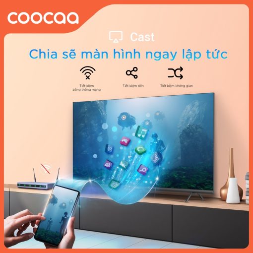 Smart Tivi Coocaa 43S3U Full HD 43 inch - Quốc Tế - Hàng Chính Hãng