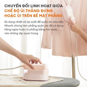 Bàn ủi hơi nước cầm tay Gaabor GS1300M-PK01A Bàn ủi hơi nước cầm tay Gaabor GS1300M-PK01A chuyển đổi linh hoạt