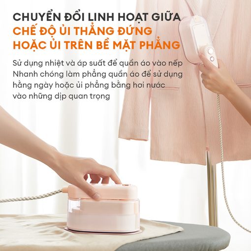 Bàn ủi hơi nước cầm tay Gaabor GS1300M-PK01A chuyển đổi linh hoạt