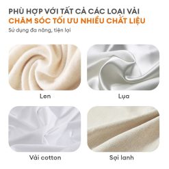 Bàn ủi hơi nước cầm tay Gaabor GS1300M-PK01A Bàn ủi hơi nước cầm tay Gaabor GS1300M-PK01A phù hợp với tất cả loại vải