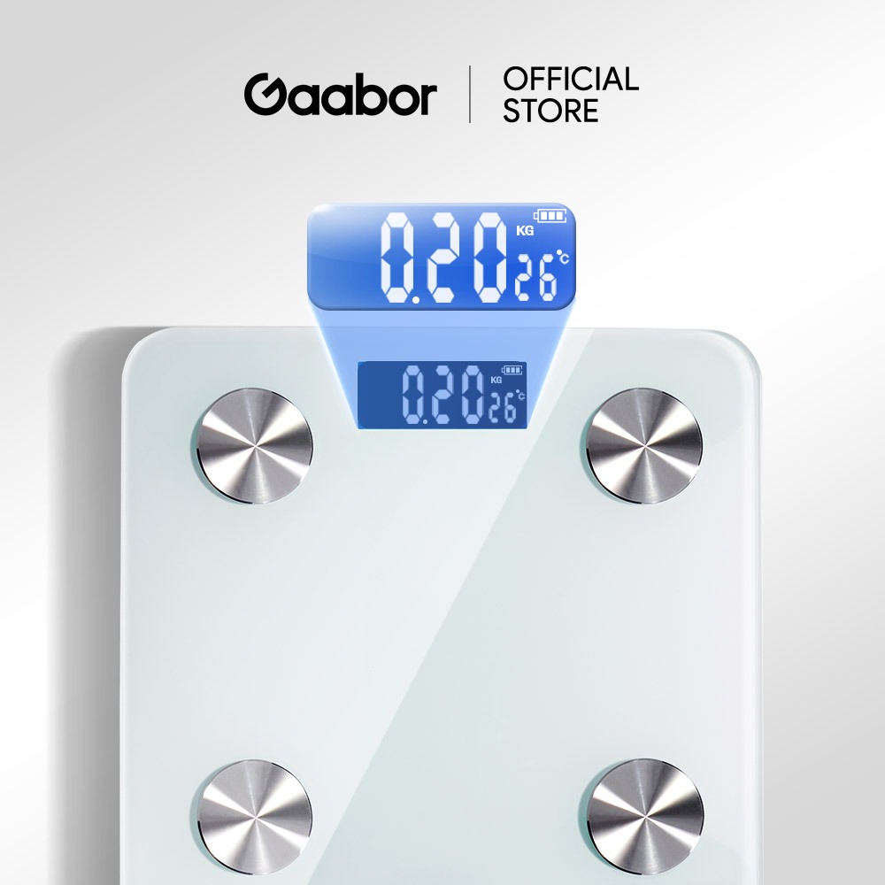 Cân điện tử sức khỏe thông minh Gaabor GWS-M02A Cân điện tử sức khỏe thông minh Gaabor GWS-M02A màn hình LED