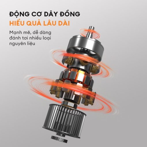 Máy đánh trứng đa năng Gaabor GE-M03D động cơ dây đồng