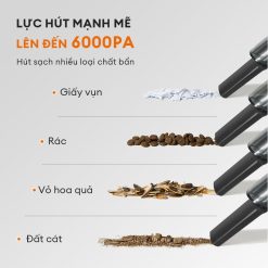 Máy hút bụi cầm tay Gaabor GVCC-M3A2 trọng lượng 320g Máy hút bụi cầm tay GVCC-M3A2 lực hút 6000PA